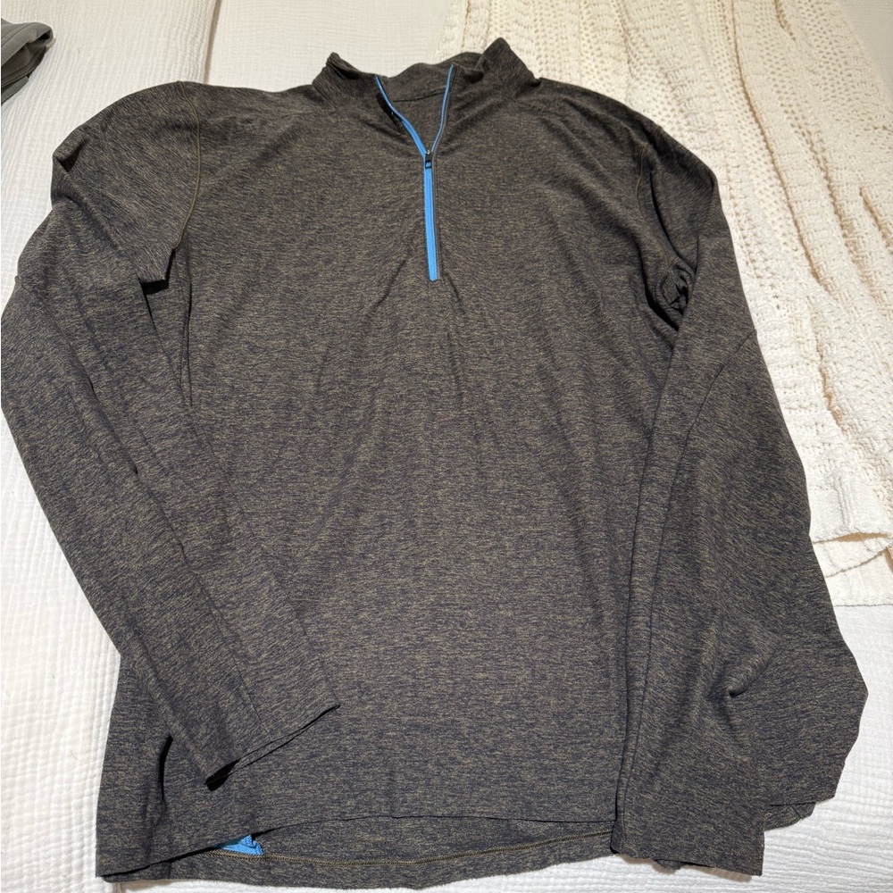 lululemon athletica Gray Quarter-Zip Sweatshirt